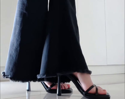 Ankle Strap Criss Cross High Heel Sandals