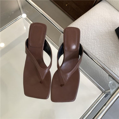 Heel Toe Flip-Flops Kitten Square