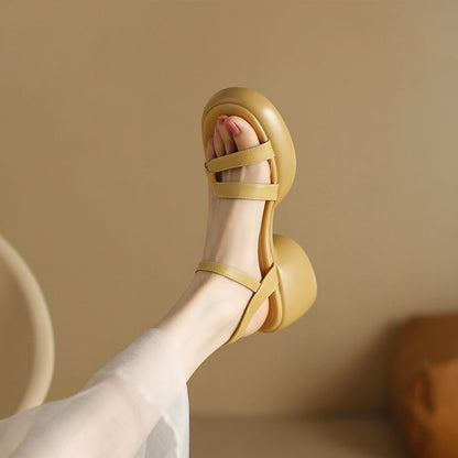 Platform Chunky Heel Sandals