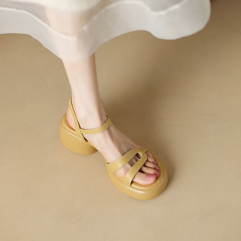Platform Chunky Heel Sandals