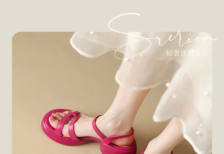 Platform Chunky Heel Sandals