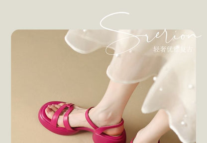 Platform Chunky Heel Sandals