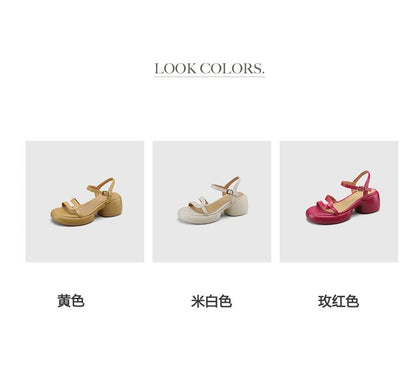 Platform Chunky Heel Sandals