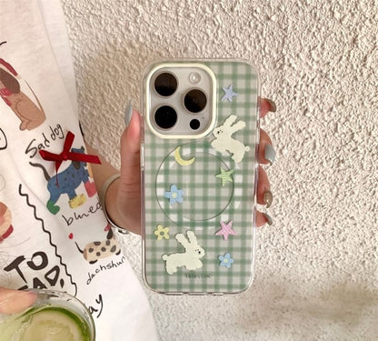 Rabbit Plaid Phone Case