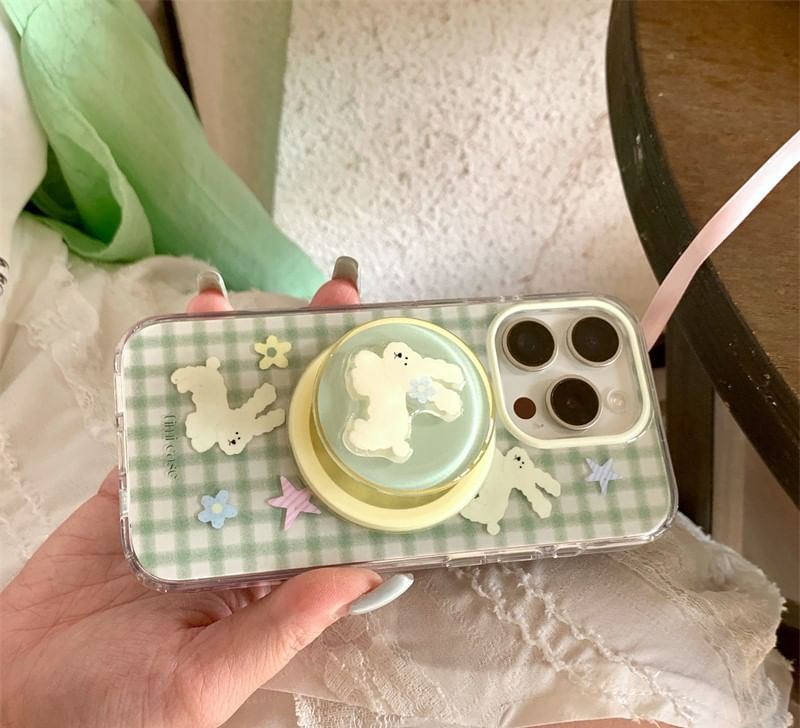 Rabbit Plaid Phone Case