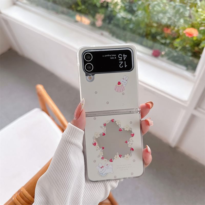 Rabbit Mirrored Phone Case / Strap / Set