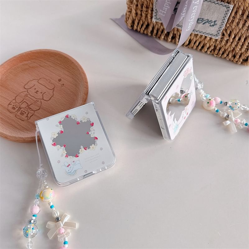 Rabbit Mirrored Phone Case / Strap / Set