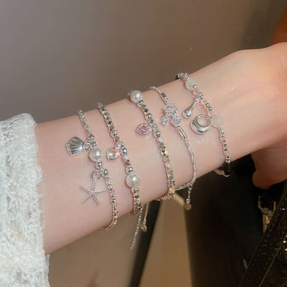 Faux Pearl Beaded Bracelet