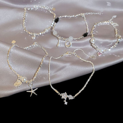 Faux Pearl Beaded Bracelet