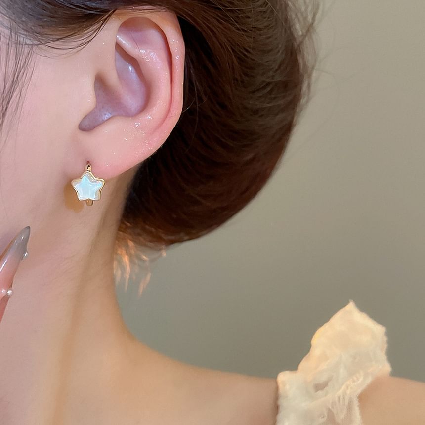Star Hoop Earring