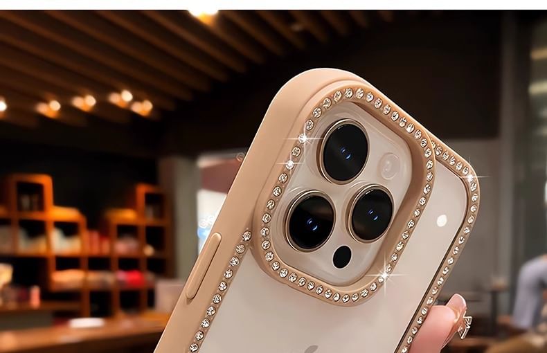 Case iPhone Transparent Rhinestone