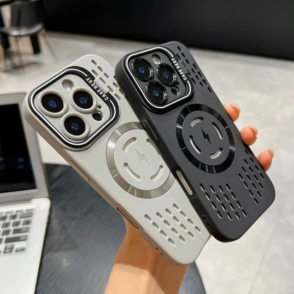 with (Compatible Case iPhone Magnetic Perforated MagSafe)