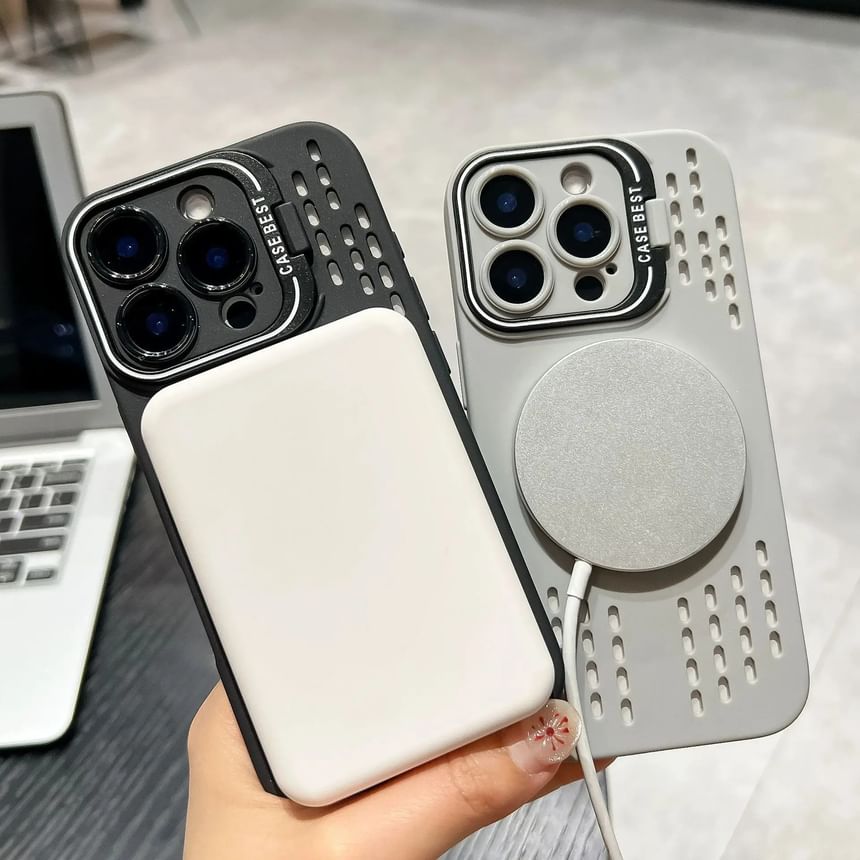 with (Compatible Case iPhone Magnetic Perforated MagSafe)