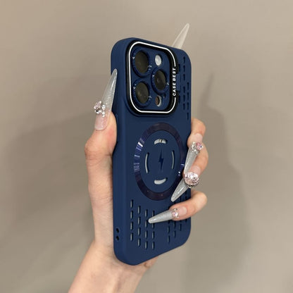 with (Compatible Case iPhone Magnetic Perforated MagSafe)