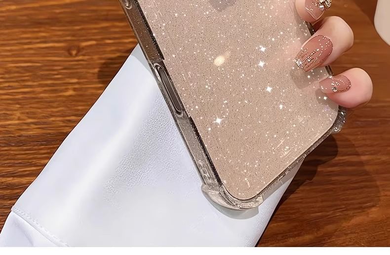 Case Transparent Glitter iPhone
