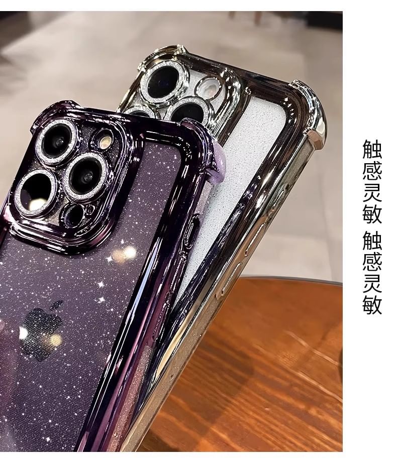 Case Transparent Glitter iPhone