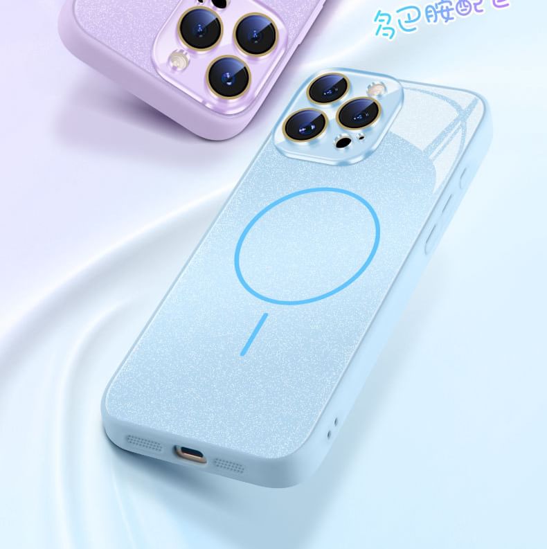 iPhone MagSafe) with Case Magnetic Glitter (Compatible