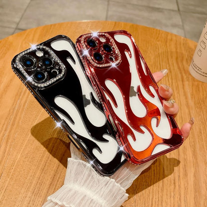 Flame iPhone Rhinestone Case