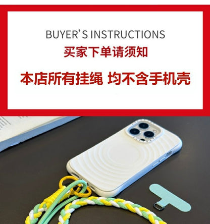 Phone Lanyard Braided Pad Strap with