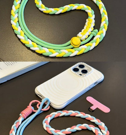 Phone Lanyard Braided Pad Strap with
