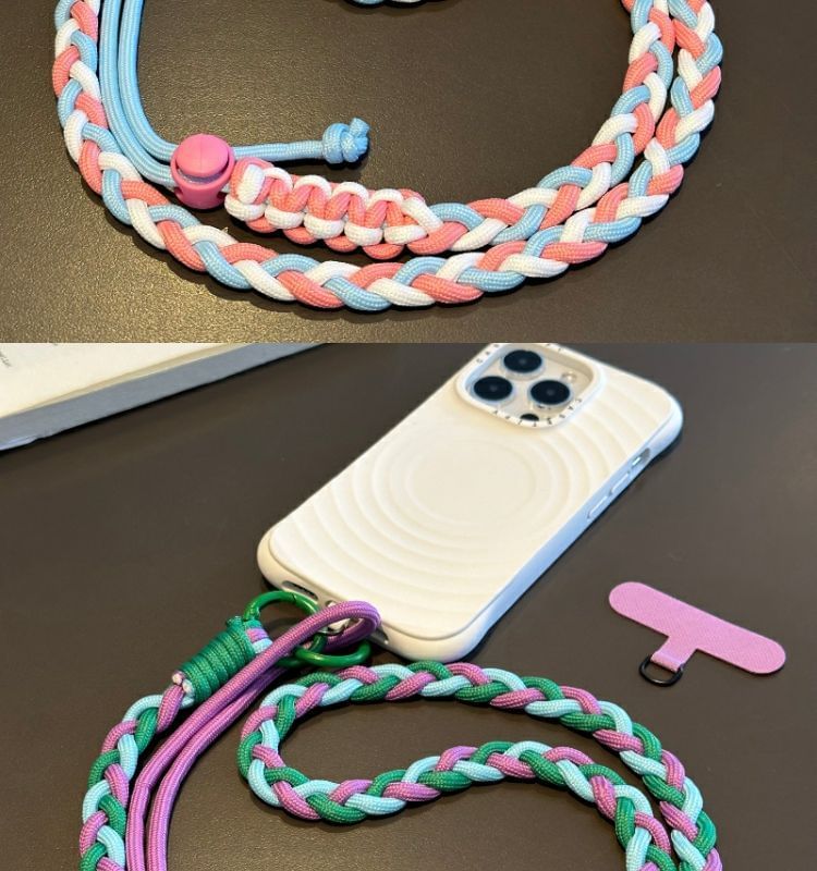 Phone Lanyard Braided Pad Strap with