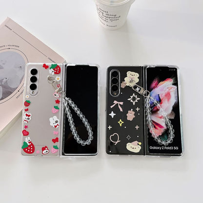 Cartoon Transparent Phone Case / Strap / Set