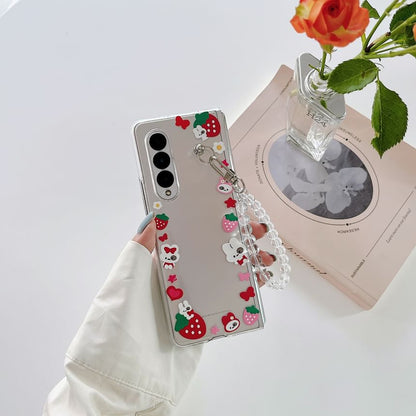Cartoon Transparent Phone Case / Strap / Set
