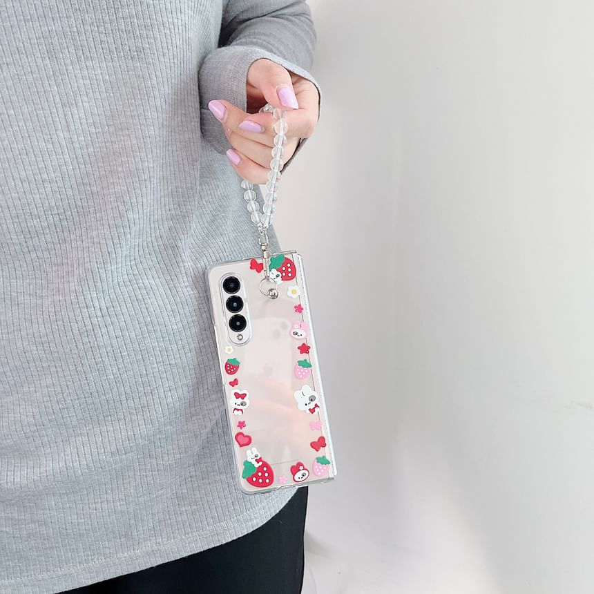 Cartoon Transparent Phone Case / Strap / Set