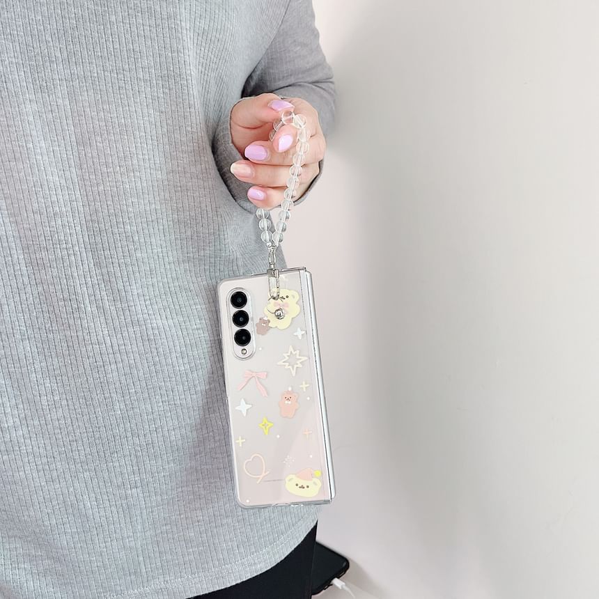 Cartoon Transparent Phone Case / Strap / Set