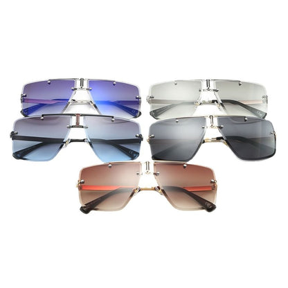 Ombre Square Frame Sunglasses