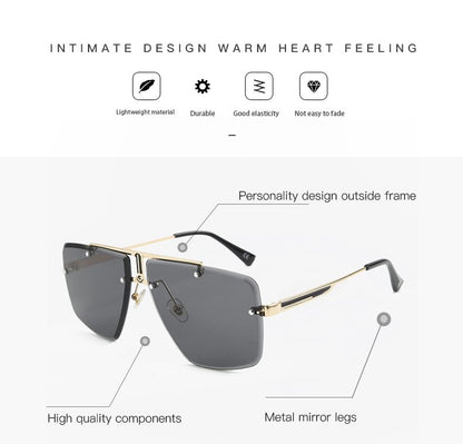 Ombre Square Frame Sunglasses