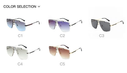 Ombre Square Frame Sunglasses