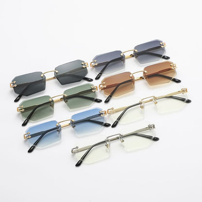 Ombre Rimless Sunglasses