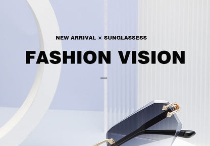 Ombre Rimless Sunglasses