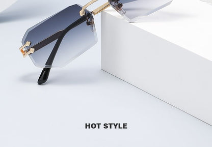 Ombre Rimless Sunglasses