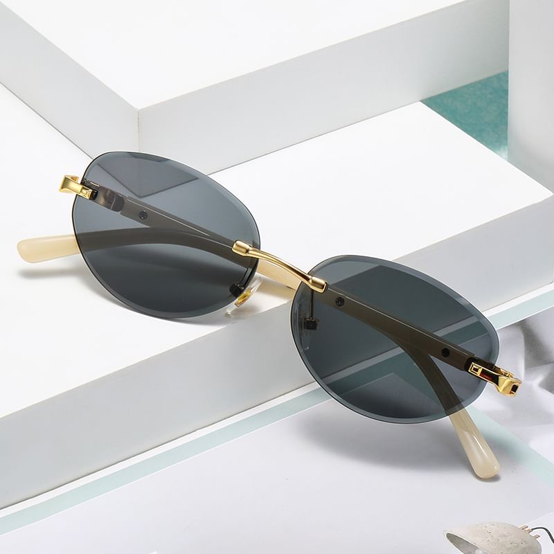 Retro Rimless Sunglasses