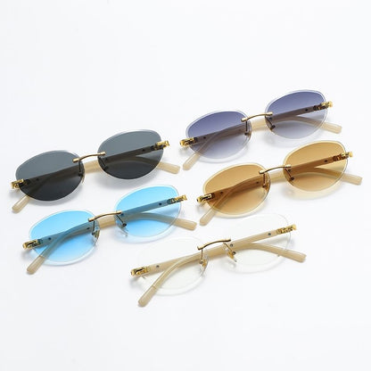 Retro Rimless Sunglasses