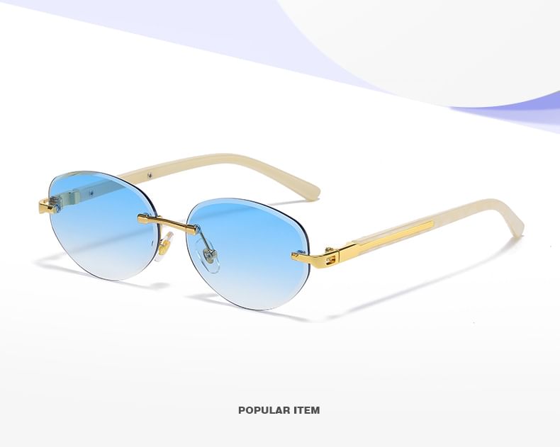 Retro Rimless Sunglasses