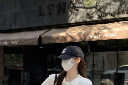 Plain Short-Sleeve Shirt Crop Cable Knit Polo