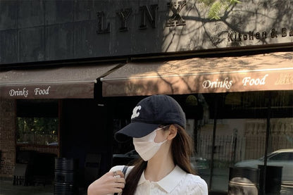 Plain Short-Sleeve Shirt Crop Cable Knit Polo