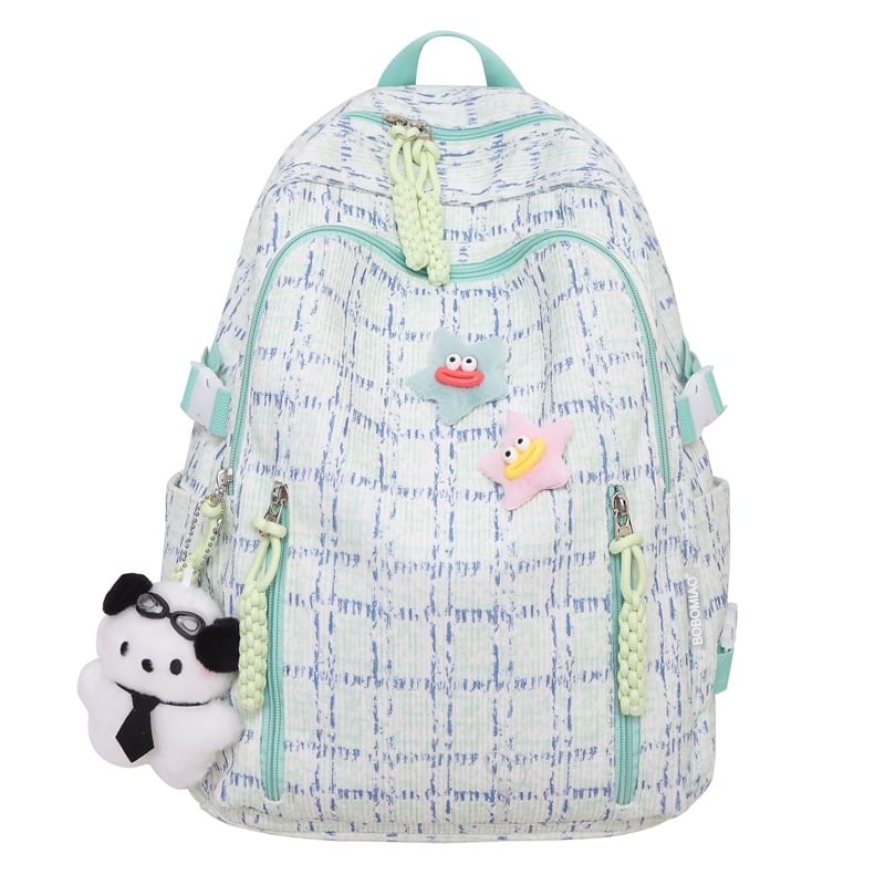 Plaid Backpack Zip