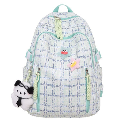 Plaid Backpack Zip