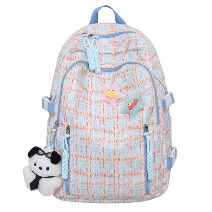 Plaid Backpack Zip