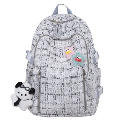 Plaid Backpack Zip