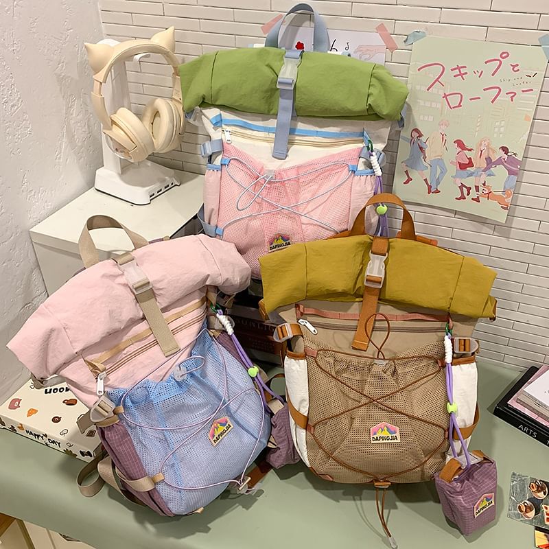 Color Backpack Zip Block