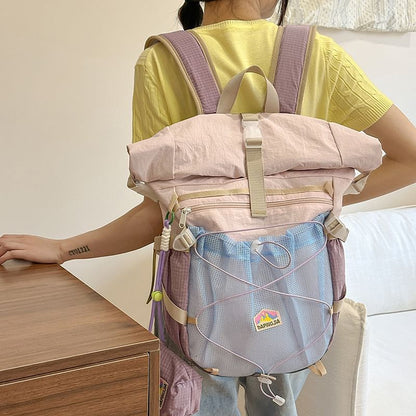 Color Backpack Zip Block