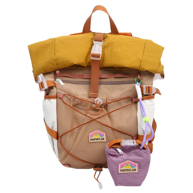 Color Backpack Zip Block