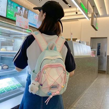 Block Canvas Color Backpack