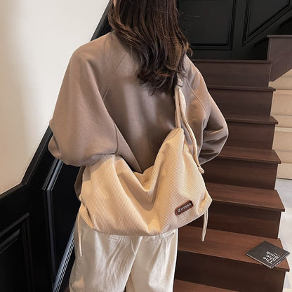 Striped Shoulder Bag Corduroy