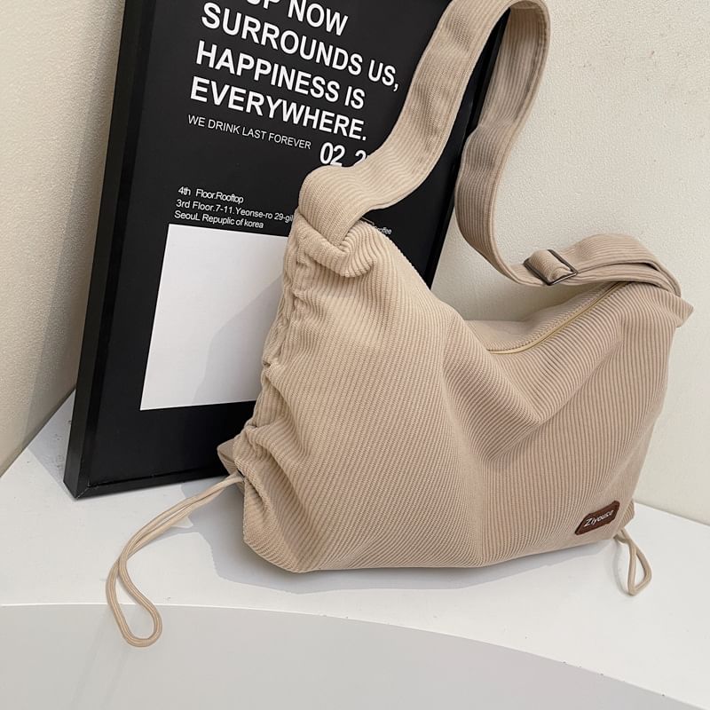 Striped Shoulder Bag Corduroy